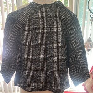 Zara Monochrome Checkered Knit